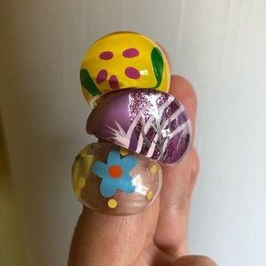 Vintage Acrylic Rings